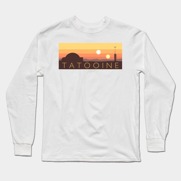 Tatooine Long Sleeve T-Shirt by AdamGraphite